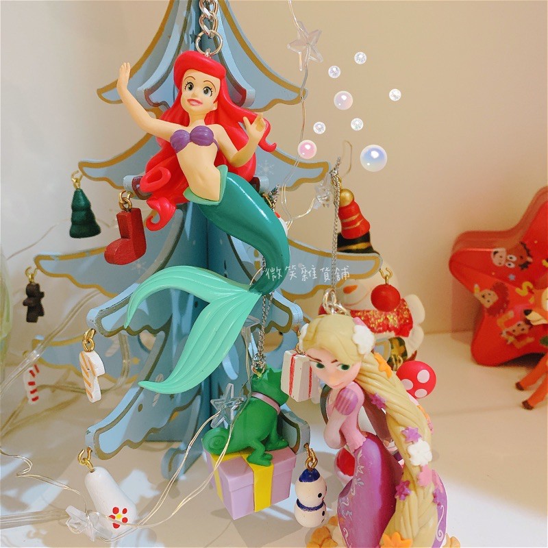 日本 迪士尼樂園 長髮公主 樂佩 小美人魚 美人魚 公主 公仔 鑰匙圈 吊飾 掛飾 造形鑰匙圈 聖誕禮物 交換禮物