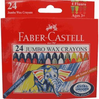 Faber-Castell大象粗芯蠟筆24色 *120039