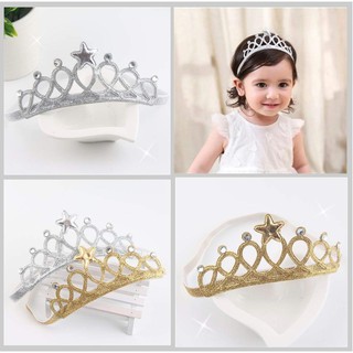 【福利品】嬰兒髮帶 髮飾 皇冠 滿月 彌月 公主 花童