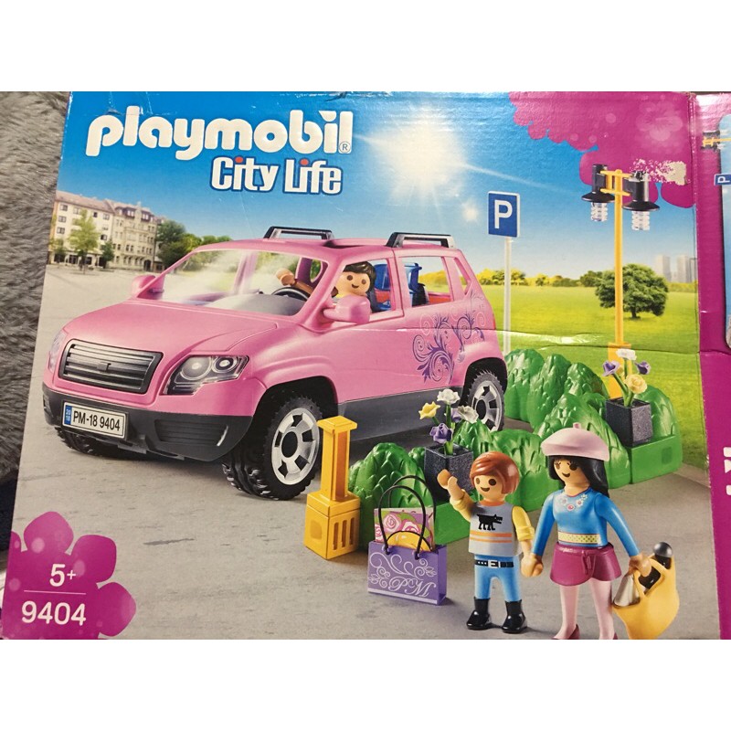 playmobil 9404 粉紅車一家人| 蝦皮購物