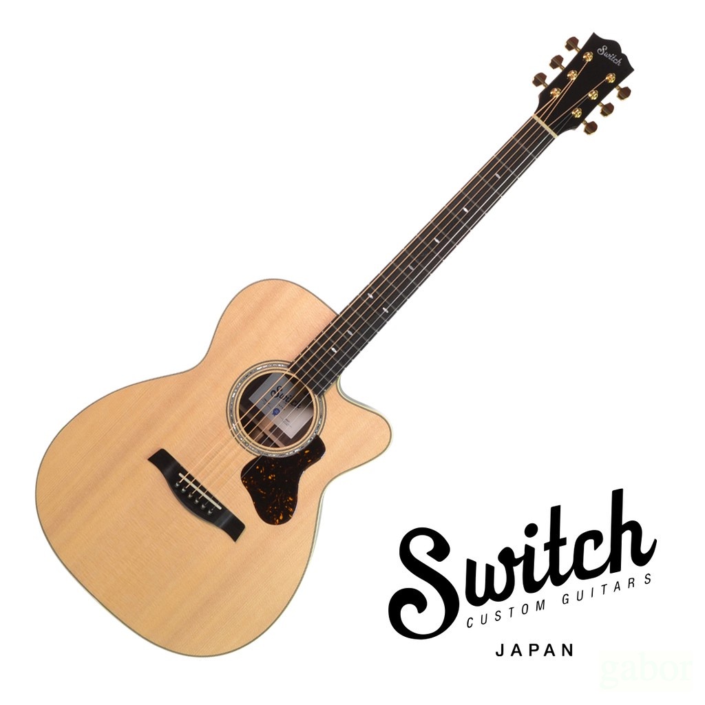 Switch OM-70C 西堤卡雲杉面板 印度玫瑰木背測 全單 民謠吉他【黃石樂器】