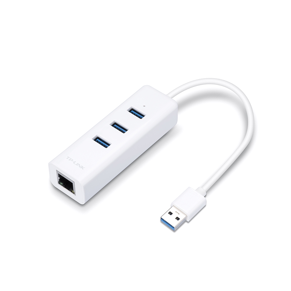 TP-LINK UE330 USB3.0 Giga LAN 網路卡 + 3埠 USB 3.0 HUB 二合一 廠商直送