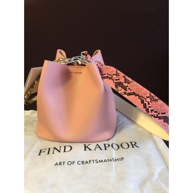 kiko雜貨鋪韓國FIND KAPOOR水桶包泫雅款拼色撞色單肩斜跨FK女包寬肩帶