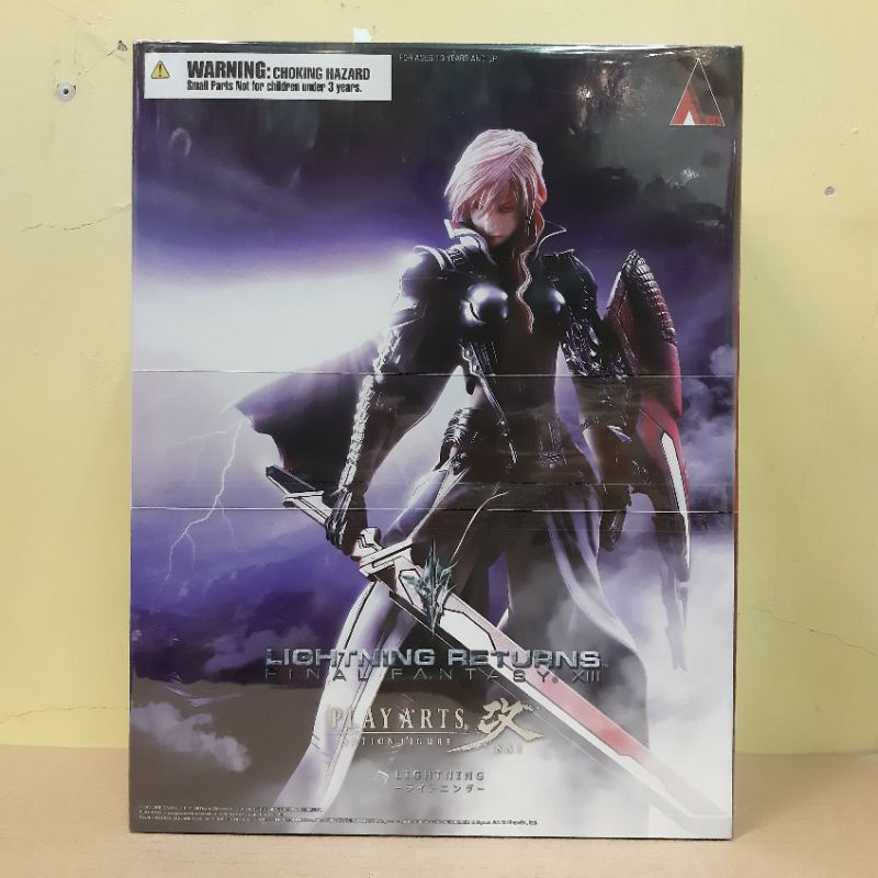 DSC☆日版 艾克蕾兒•法隆 雷光歸來 太空戰士13 FF PLAY ARTS 改 可動 模型 官方正版 模型 現貨