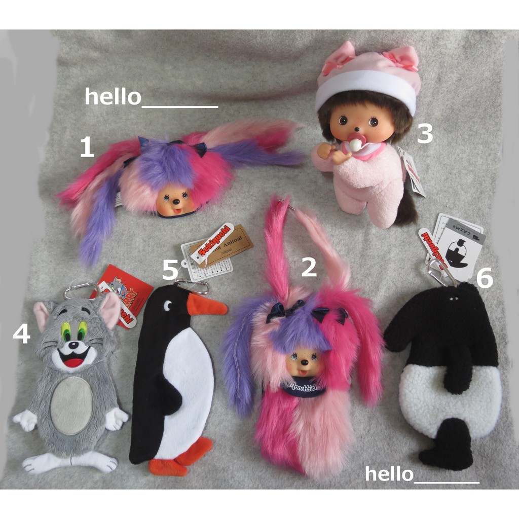 全新現貨 日本正版Sekiguchi 夢奇奇 湯姆貓 企鵝 馬來貘 票卡夾 手機收納袋 袋子 娃娃 Monchhichi