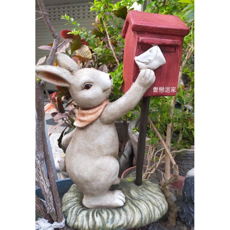 鄉村田園 兔子信箱 情侶兔 花園裝飾 櫥窗佈置 場景裝飾 拍攝道具 彼得兔 庭園造景