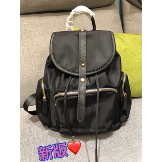 韓國🇰🇷空運～《🔥現貨♦️免運‼️》💜普拉多口袋尼龍後揹包（♦️小碼）～防水尼龍～縮口後揹包