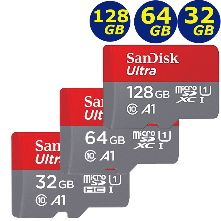 SanDisk 16G 32G 64G 64GB 128G microSD SDXC ultra UHS A1手機記憶卡