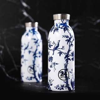 24Bottles不鏽鋼雙層保溫瓶/ 500ml/ 純淨藍白瓷 eslite誠品