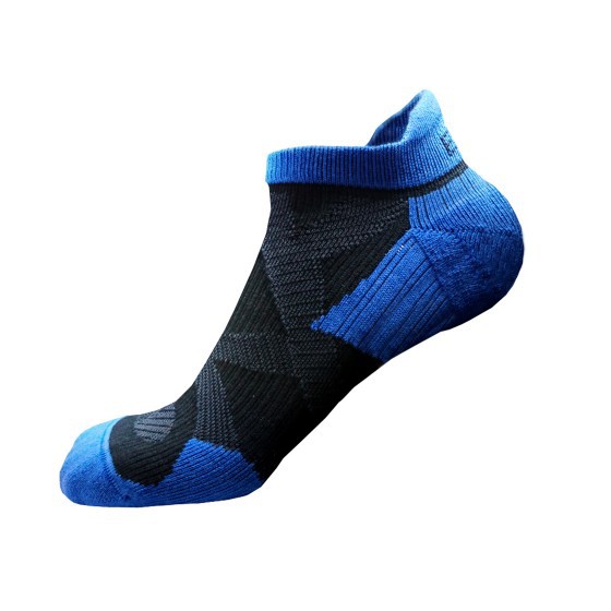 EGXtech 2X 強化穩定壓縮踝襪(黑/藍)