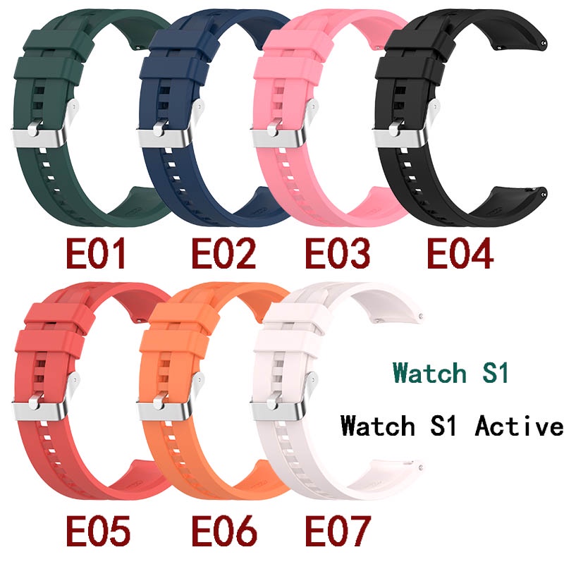 Xiaomi Watch S1 / Watch S1 Active 錶帶 mi 矽膠 軟 運動手鍊腕帶 女士 男士 耐用