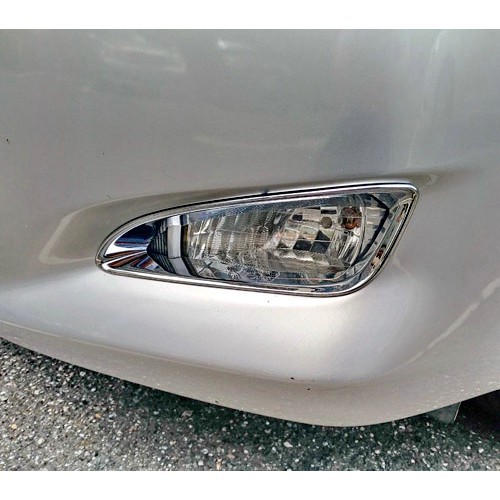 Toyota Alphard 20系 2008~2015 超質感 改裝 鍍鉻銀 前保桿霧燈框 霧燈飾框貼