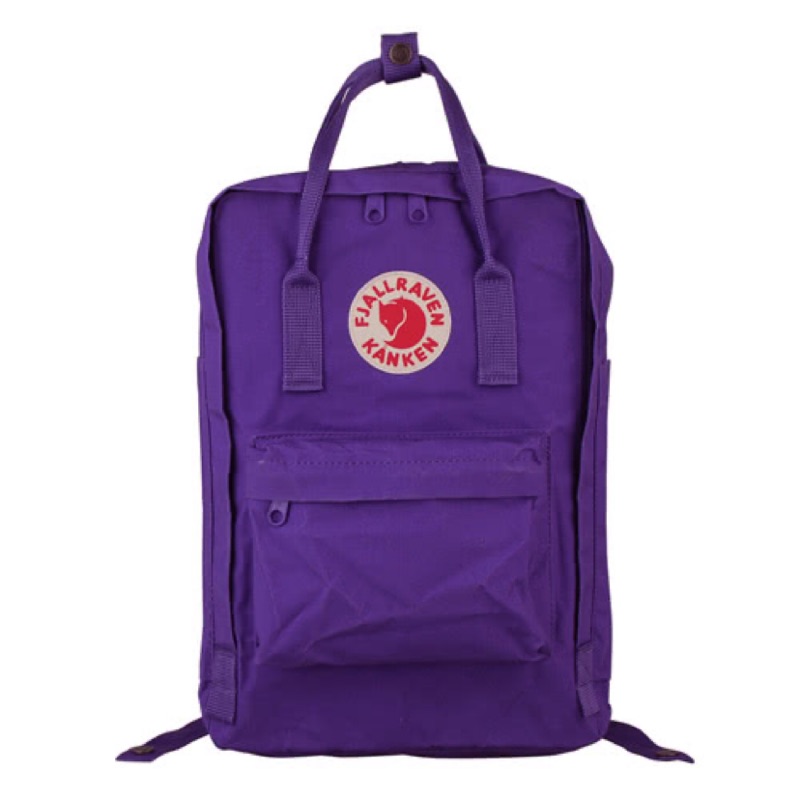 [Fjallraven正品]二手瑞典北極狐 Kanken15吋筆電收納/瑞典後背包/空肯包/方型後背包(大/深紫色)