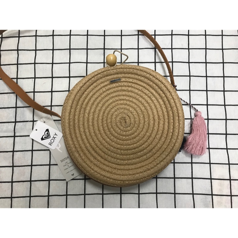 轉賣roxy 編織包 蝦皮購物