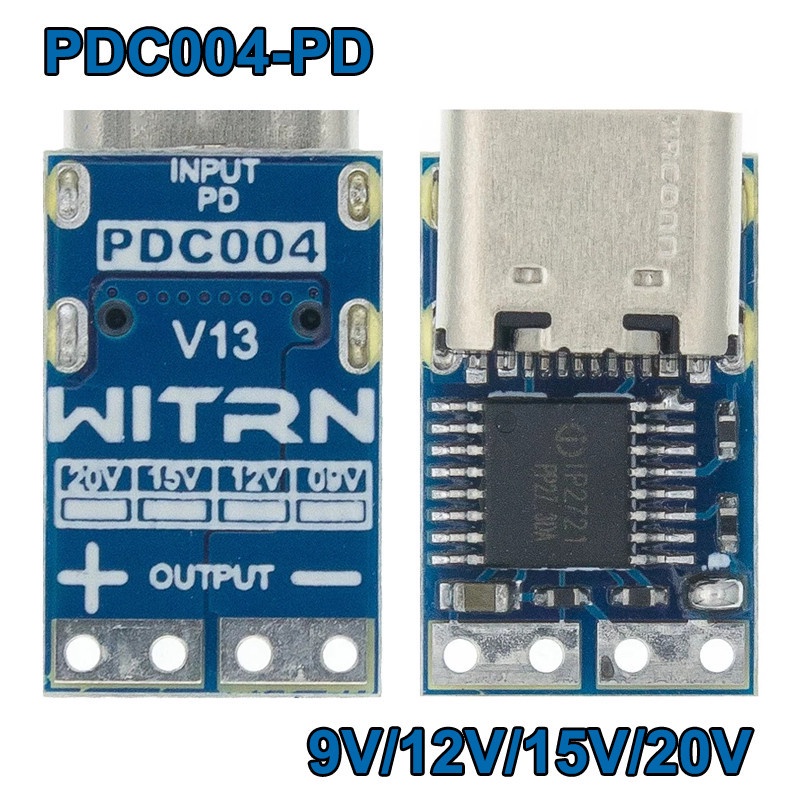 Type-C PD誘騙器模塊PD23.0轉DC DC觸發擴展線QC4充電器PDC004-PD