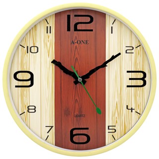 【出清】A-ONE金吉星臺灣製造 仿木紋造型時鐘 13吋靜音時鐘 民宿小木屋 客廳餐廳咖啡廳搭配裝潢TG-0275