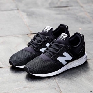 出清 NEW BALANCE 247 NB247 黑 白 黑底白N 網布 男女尺寸 慢跑鞋 休閒鞋 MRL247BG