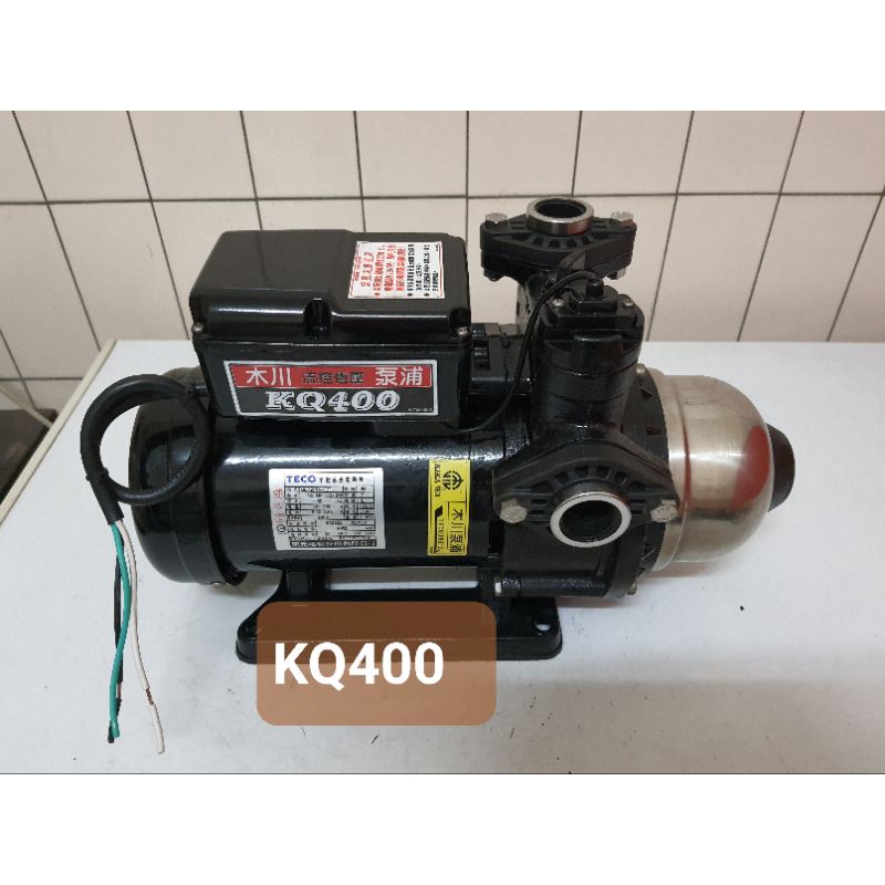 KQ400，(九成新)木川家用穩壓加壓馬達 ， 1/2馬力 110/220伏特電壓(附出口法蘭套件)。