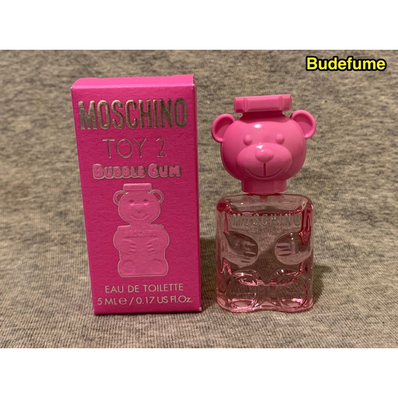 《宏亞公司貨》Moschino Toy 2 Bubble Gum 泡泡熊女性淡香水原廠試管1ml/小香迷你瓶5ml