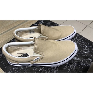 日本帶回👟二手鞋《Vans》SLIP ON V98CLA 奶茶色 24cm