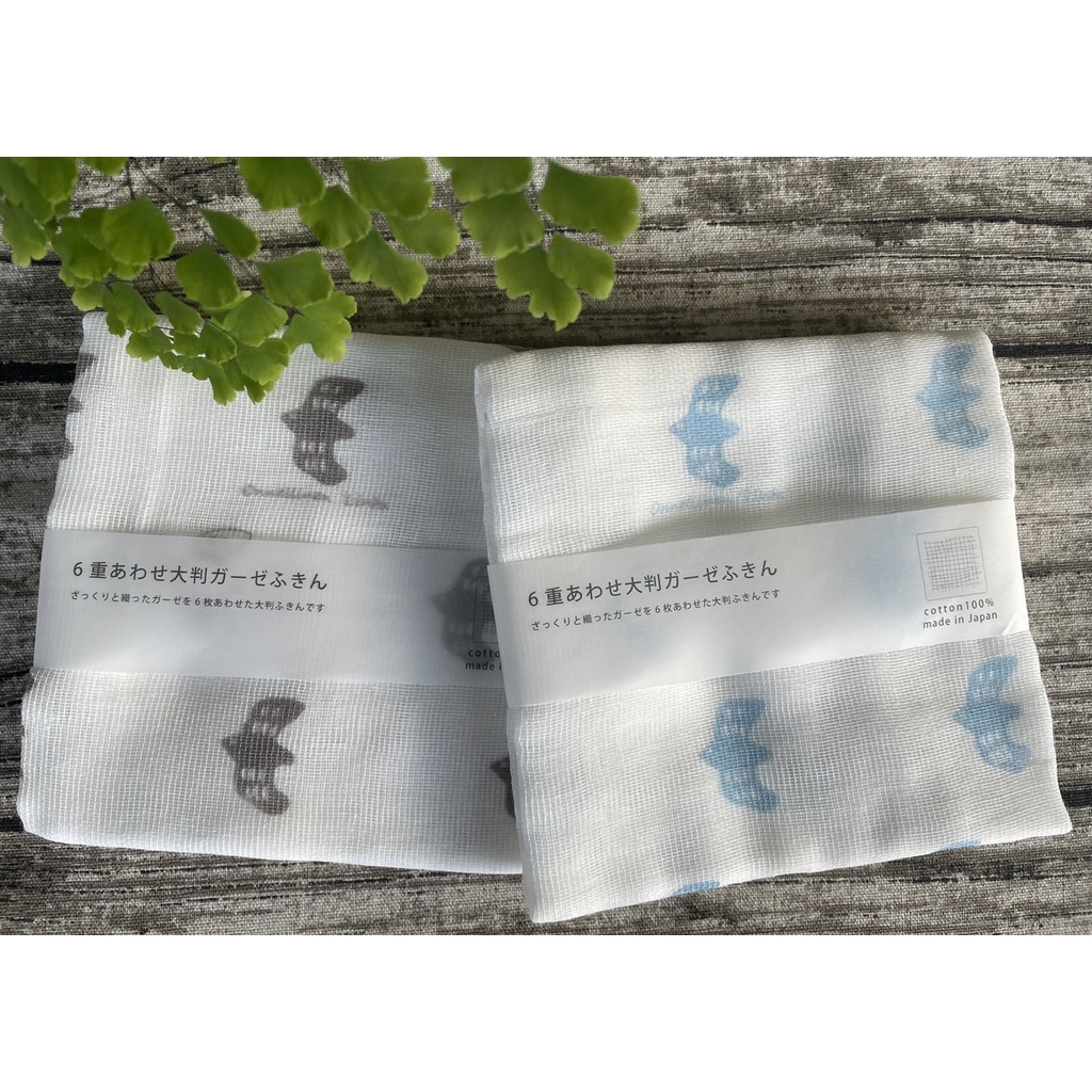 44 x 44 cm日本製 六層紗布毛巾 紗布巾 擦拭巾  紗布抹布  家事布 抹布-鳥