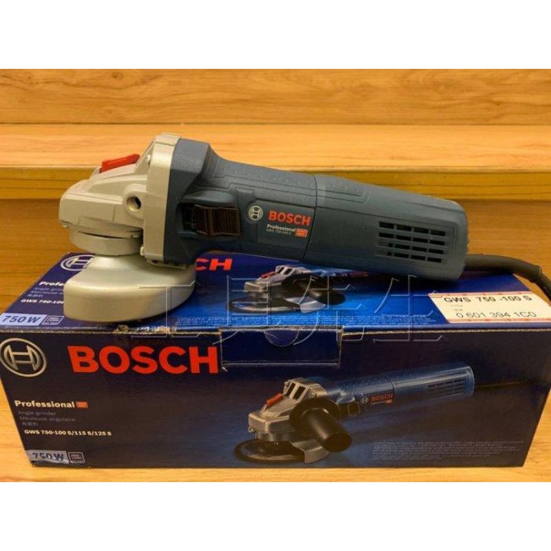 含稅稅／GWS750-100S【工具先生】含稅 BOSCH 調速 4吋 砂輪機 研磨機 非 GWS7-100ET