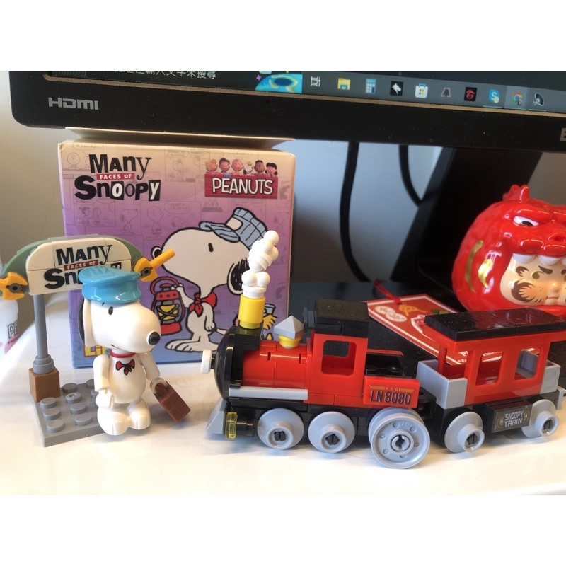 史努比7-11樂高（火車車長🚄款）snoopy❤️