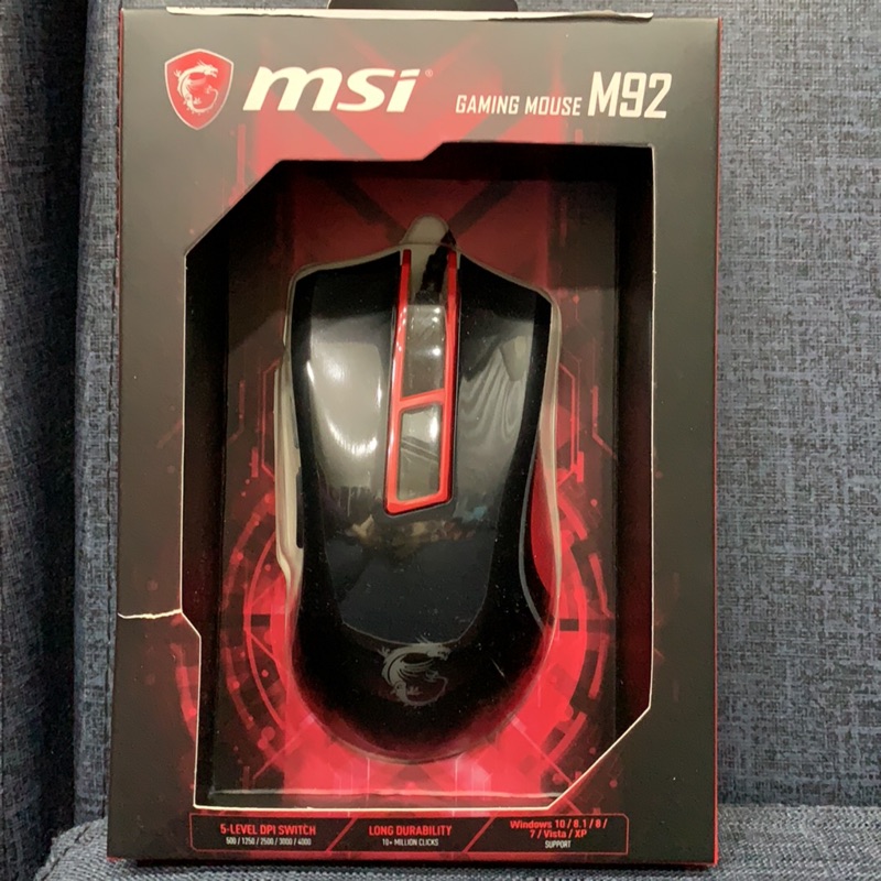 微星MSI M92電競滑鼠 M92 gaming mouse M92