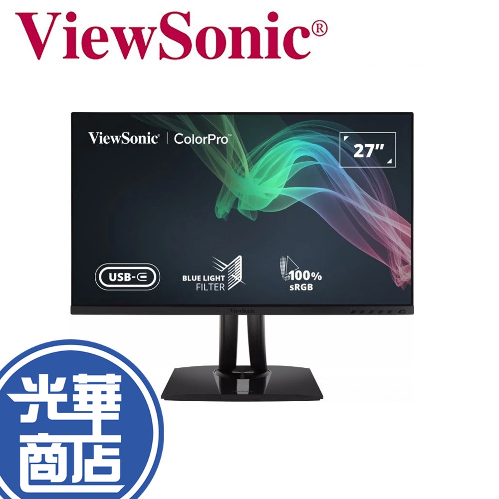 ViewSonic優派 27吋 VP2756-2K 2K Pantone認證 100% sRGB螢幕 電腦螢幕 WQHD