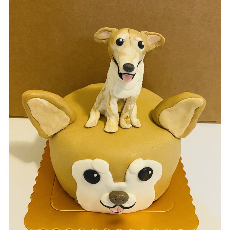 寇比造型蛋糕 狗狗 客製化 柴犬 土狗 造型蛋糕 蛋糕 生日蛋糕 寵物蛋糕 翻糖蛋糕