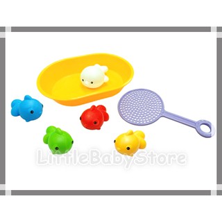 LittleBabyStore-TOYROYAL樂雅 快樂撈魚組洗澡玩具 (TF7196)