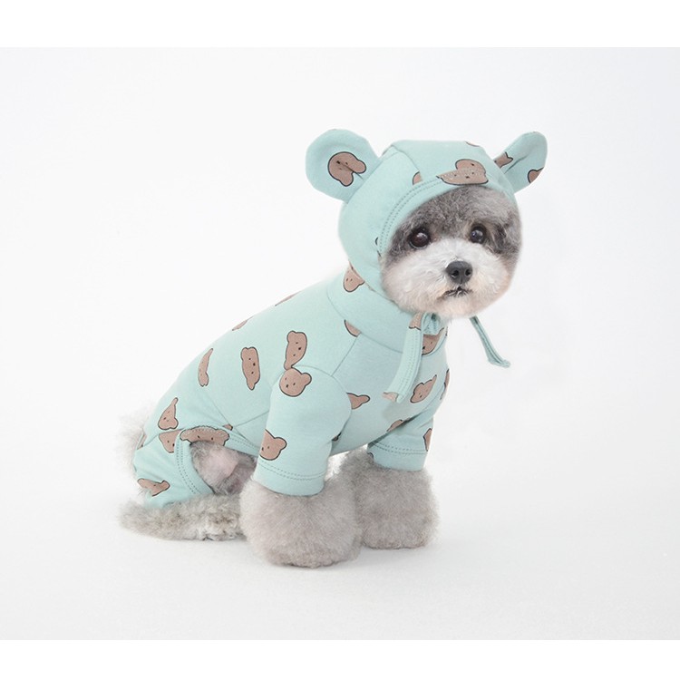 Sugoi Pet 司狗衣 寵物貓狗秋冬款小熊泰迪熊四腳衣服居家服 送小熊耳朵帽子 蝦皮購物
