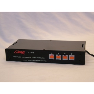 影音分配切換器(4進4出)Video Audio Switcher HI-FI Stereo Distributor