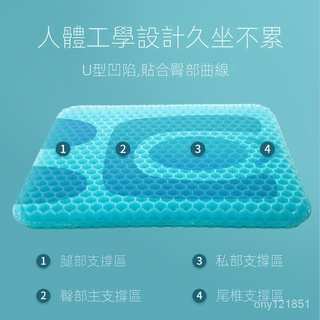 💕博爾熱賣 復健器材 防褥瘡輪椅坐墊 老人癱瘓 臥床 久躺 防痔瘡透氣坐墊美臀坐墊辦公室久坐神器凝膠坐墊椅墊矽膠椅子榻榻