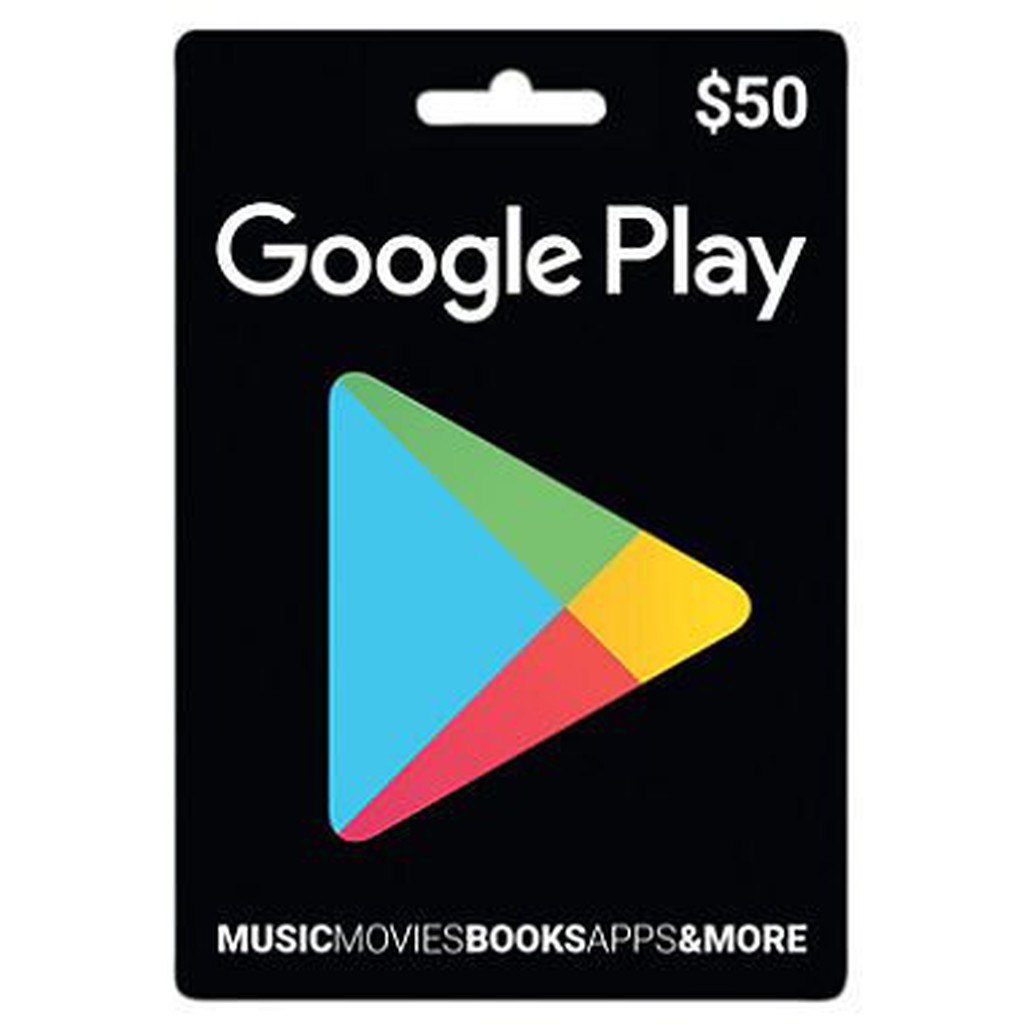 【MK】美國 Google Play Gift Card $50 禮物卡 禮品卡 儲值卡 ((台灣無法儲值使用))