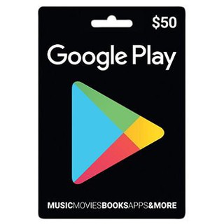 【MK】美國 Google Play Gift Card $50 禮物卡 禮品卡 儲值卡 ((台灣無法儲值使用))