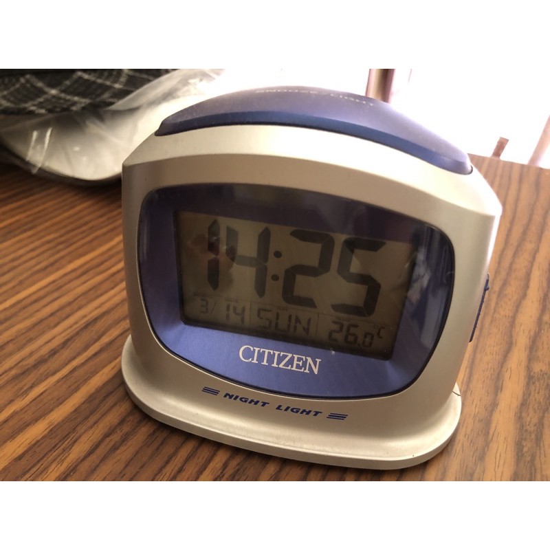 Citizen 星辰 電子桌邊鬧鈴/時鐘/電子鐘 寶島鐘錶購入