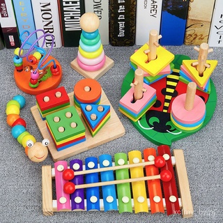 熱銷熱銷嬰兒童積木拼裝玩具益智力啟蒙多功能男孩女孩0寶寶1一2歲半3早教