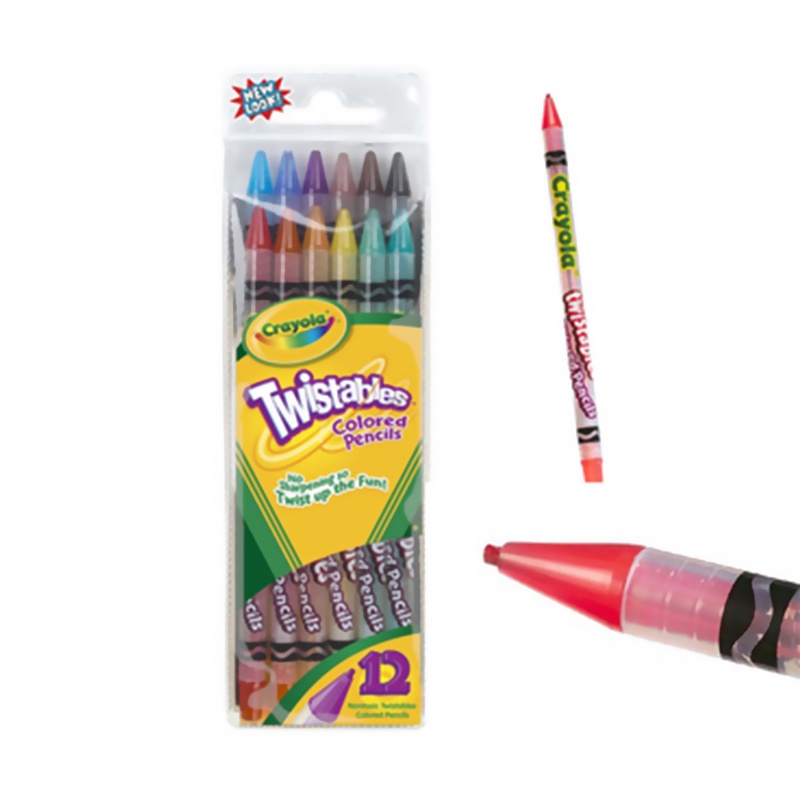 Crayola旋轉彩色鉛筆/12色 eslite誠品