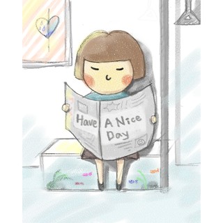 have a nice day 明信片-徐圈圈插畫作品