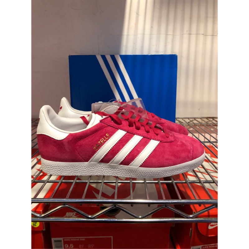 BLS • $666出清 adidas gazelle 桃紅色 麂皮 白線 bb5483