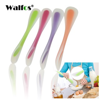 Walfos 一體式矽膠 半透明雙頭兩用刮刀 矽膠刮刀 刮勺 奶油抹刀 烘焙工具