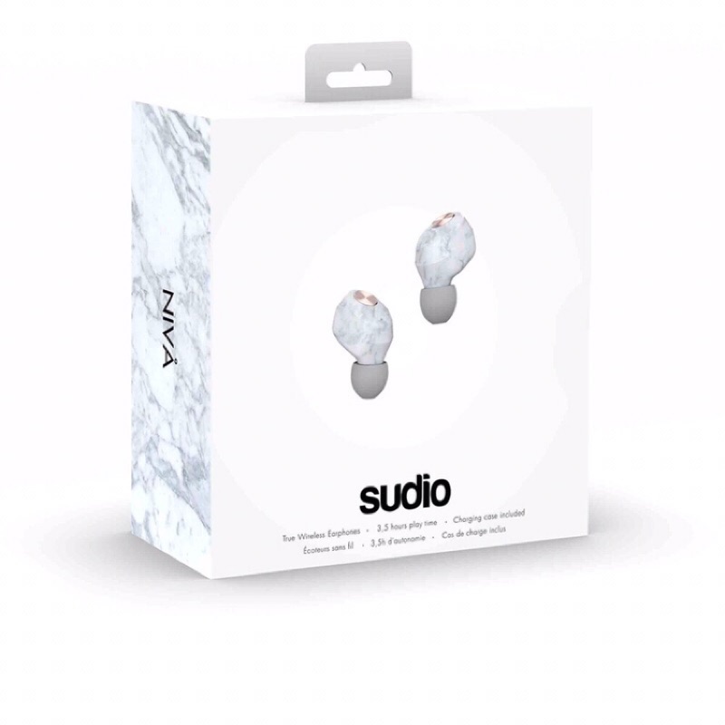［二手］Sudio Niva 限量大理石白真無線藍芽耳機