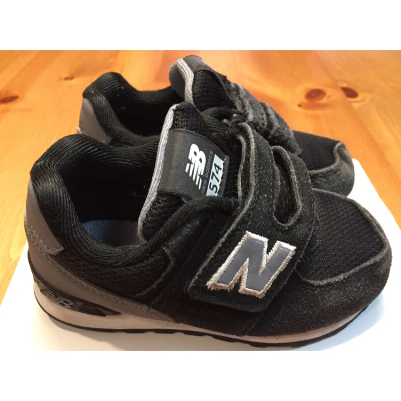 New Balance NB574 兒童復古慢跑鞋 全黑 麂皮 魔鬼氈 運動鞋