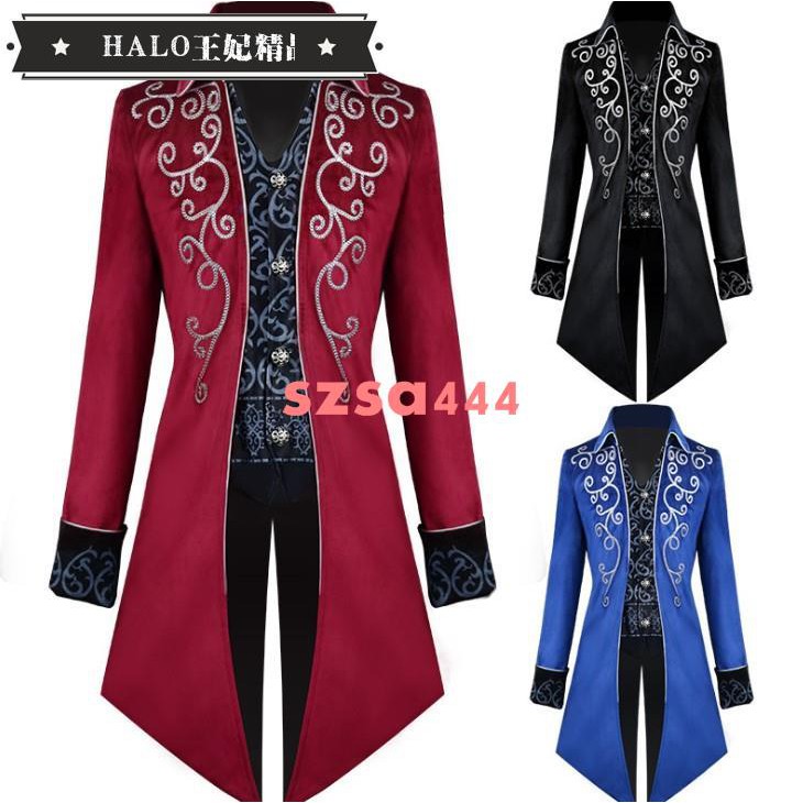 王妃精品燕尾服男正裝指揮外套英倫宮廷風魔術師表演服歐美復古舞臺演出服szsa 蝦皮購物