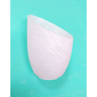 吊扇斜口玻璃燈罩 【辰旭照明】平口燈罩 小口徑4公分 石紋玻璃燈罩 臺灣製造 全新品