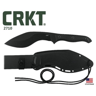 美國CRKT直刀CLEVER GIRL KUKRI砍刀SK-5高碳鋼G10握柄附塑殼刀鞘【CRKT2710】