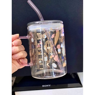 少女心玻璃杯 馬克杯 咖啡杯 牛奶杯 帶把手現貨