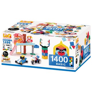 【LaQ】基礎1400(1400pcs+60pcs) 日本製造立體3D拼接積木/益智玩具/臺灣獨家代理