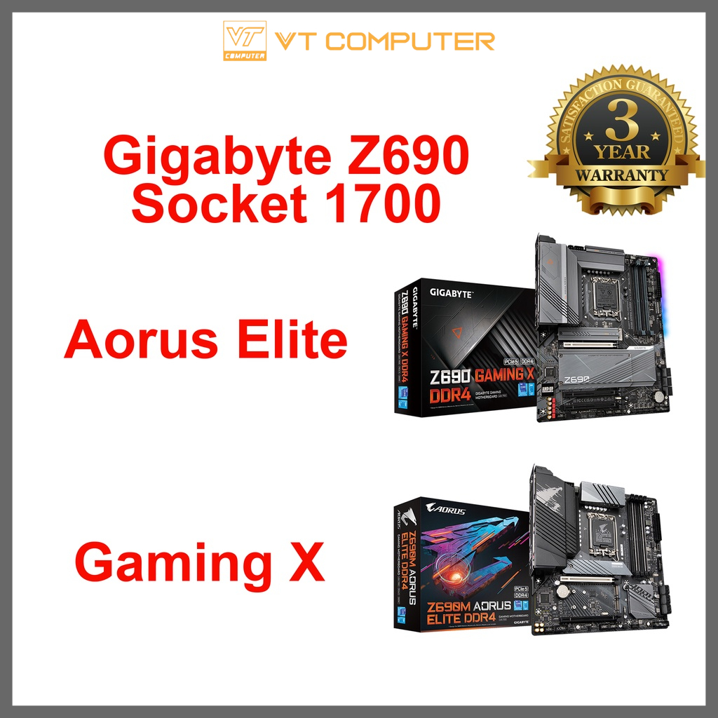 技嘉 Z690 Aorus Elite / Gaming X / DDR4 / 插槽 1700 / 主板